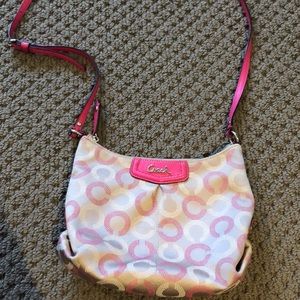 COACH purse with pink details!